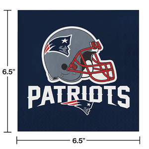 192ct Bulk New England Patriots Luncheon Napkins