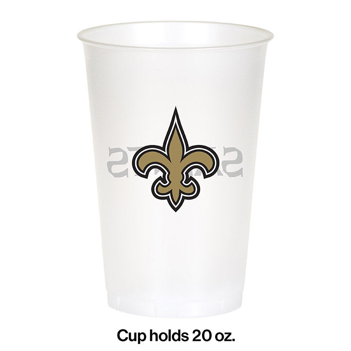 96ct Bulk New Orleans Saints 20 oz Plastic Cups