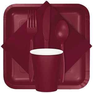 600ct Bulk Burgundy 2 Ply Luncheon Napkins