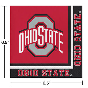 240ct Bulk Ohio State University Luncheon Napkins