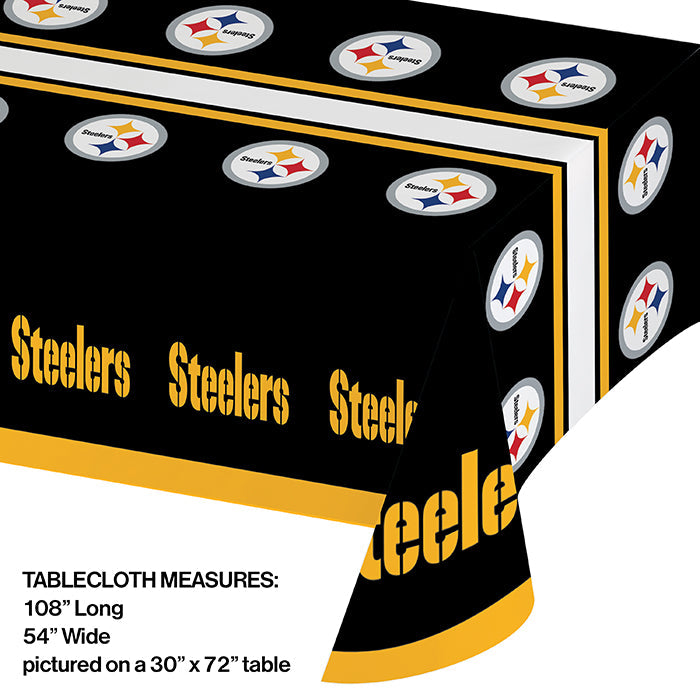 12ct Bulk Pittsburgh Steelers Table Covers