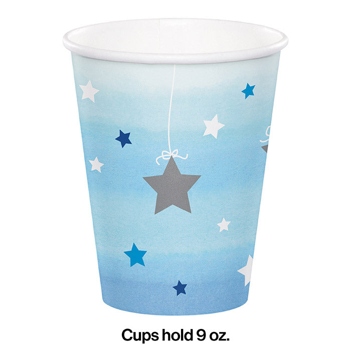 96ct Bulk One Little Star Boy 9 oz Cups