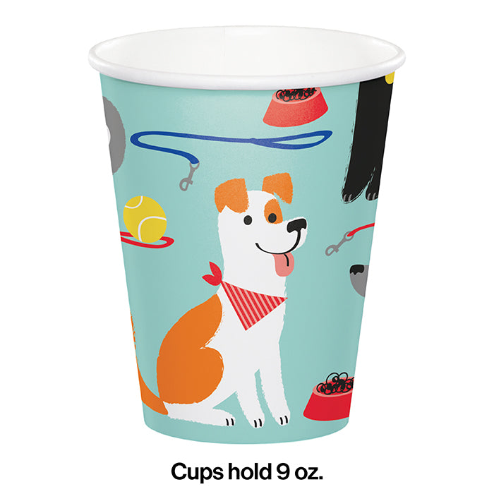 96ct Bulk Dog Party 9 oz Cups