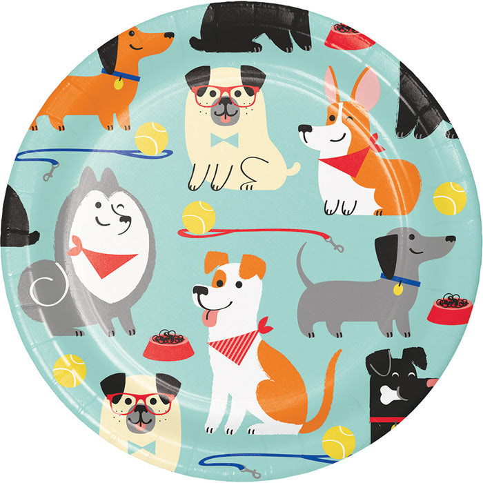 96ct Bulk Dog Party Dessert Plates