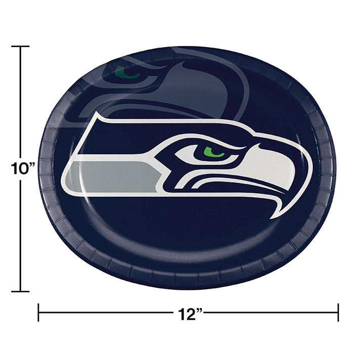 96ct Bulk Seattle Seahawks Oval Platters