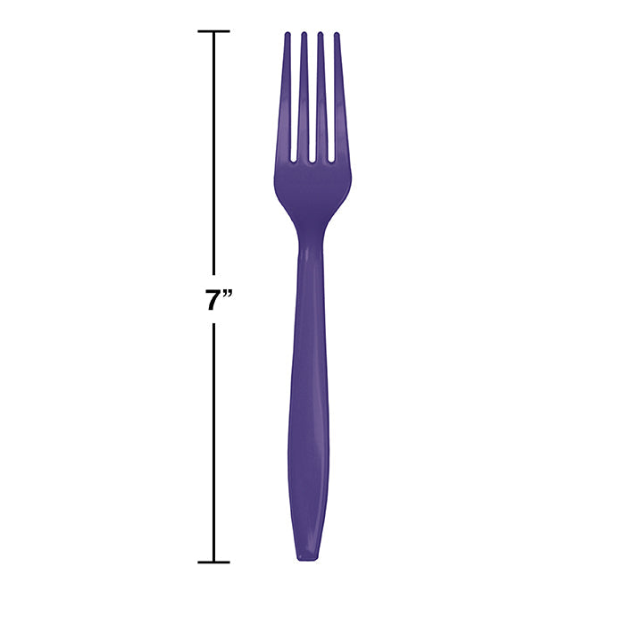 Bulk 288ct Purple Plastic Forks 