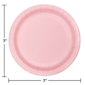 96ct Bulk Value Friendly Classic Pink Dessert Plates