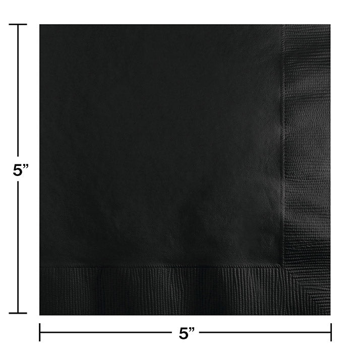 Bulk 600ct Black Velvet 2 ply Beverage Napkins 