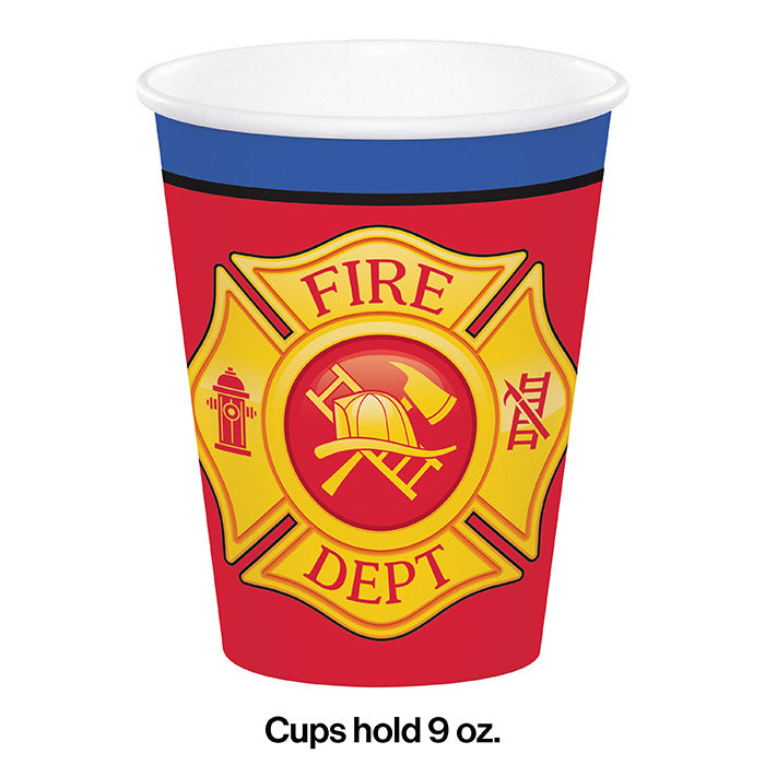 96ct Bulk Fire Truck 9 oz Cups