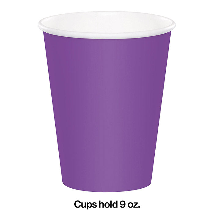 Bulk 240ct Amethyst Purple 9 oz Hot & Cold Cups 