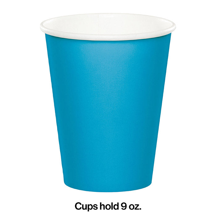 Bulk 240ct Turquoise 9 oz Hot & Cold Cups 