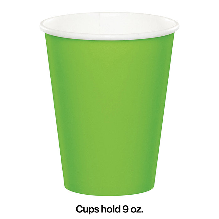 Bulk 96ct Fresh Lime Green Value Friendly 9 oz Hot & Cold Cups 