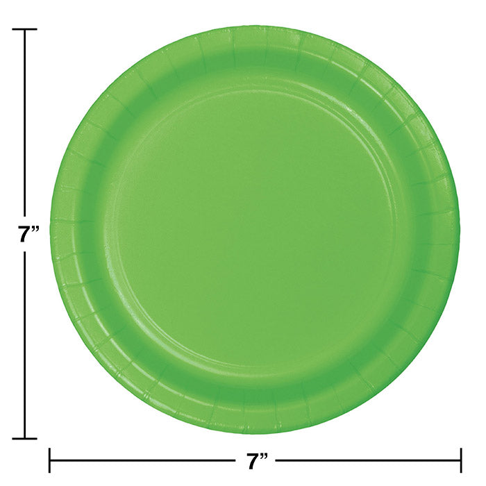 Bulk 96ct Fresh Lime Green Value Friendly Dessert Plates 