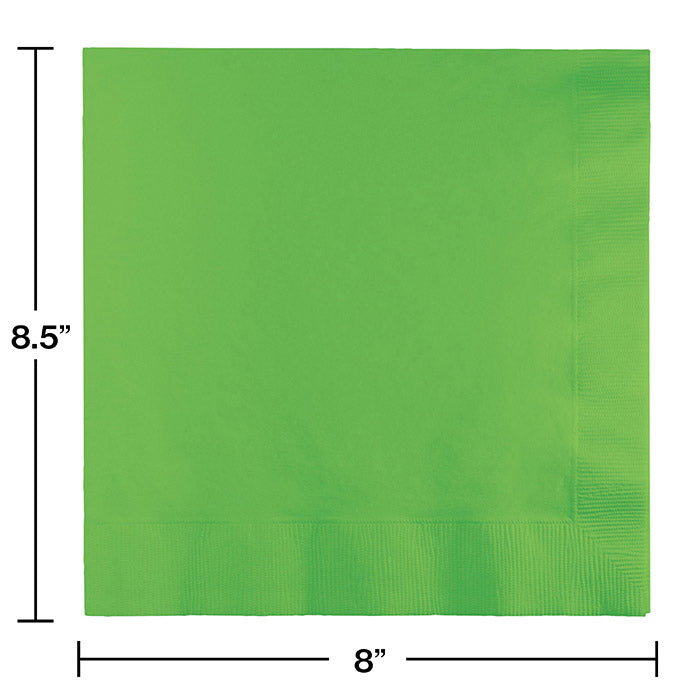 Bulk 250ct Fresh Lime Green Dinner Napkins 3 Ply 