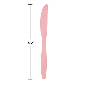 600ct Bulk Classic Pink Bulk Plastic Knives