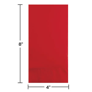 192ct Bulk Classic Red 3 Ply Guest Towels