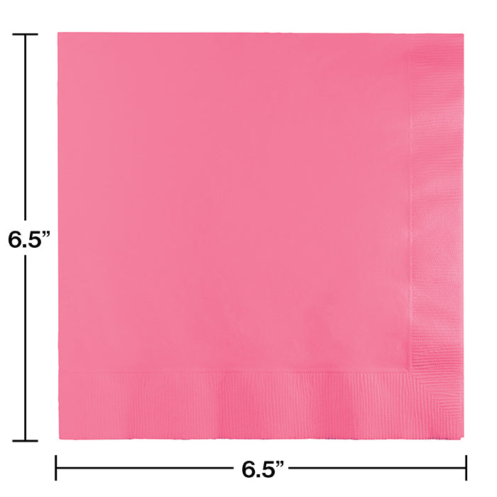 Bulk 240ct Candy Pink Value Friendly Luncheon Napkins 