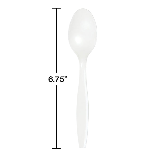 Bulk 600ct White Bulk Plastic Spoons 