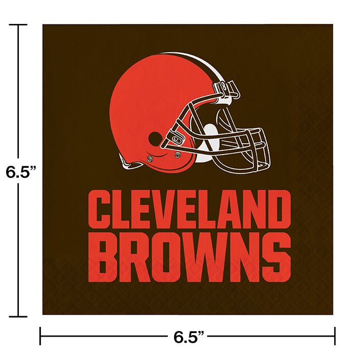 Cleveland Browns Luncheon Napkins (192/Case) - $26.28/case