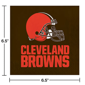 192ct Bulk Cleveland Browns Luncheon Napkins