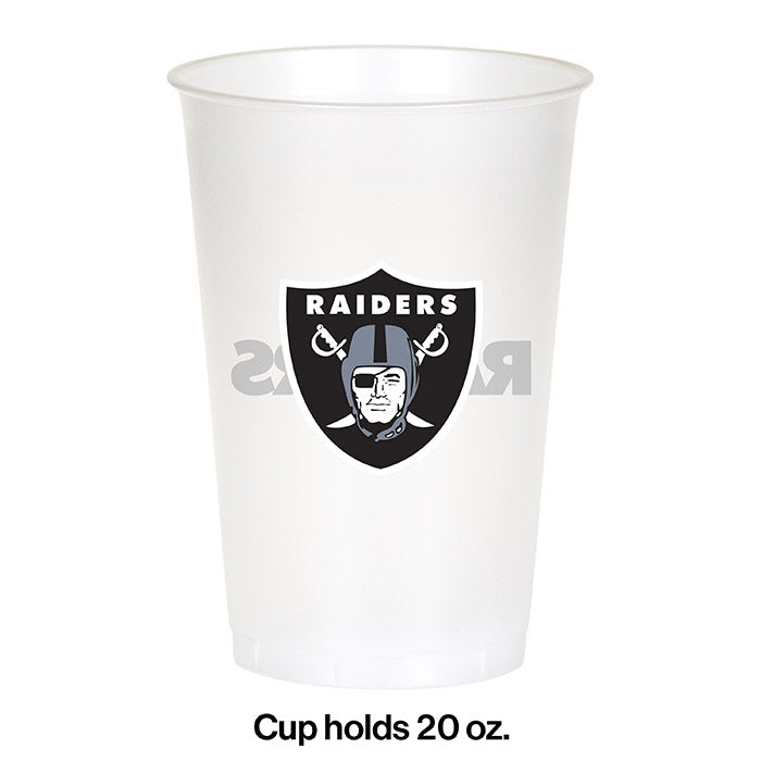 96ct Bulk Las Vegas Raiders 20 oz Plastic Cups