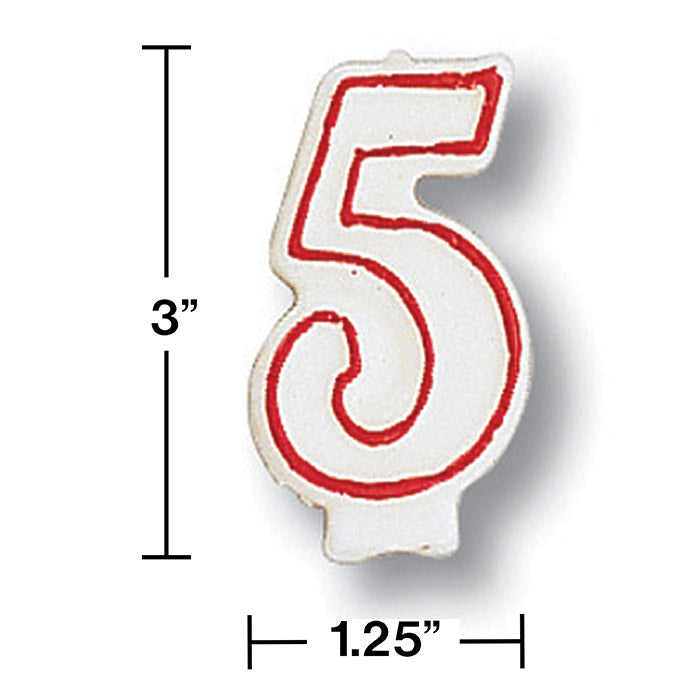 6ct Bulk #5 Candles