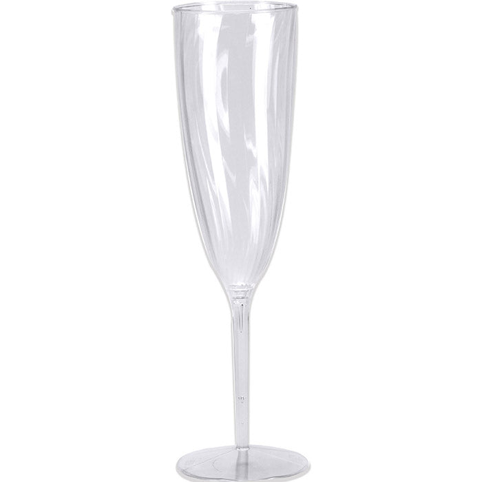 Bulk 96ct Clear 6 oz Plastic Champagne Glasses 