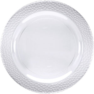 120ct Bulk Clear Pebble Plastic Dessert Plates