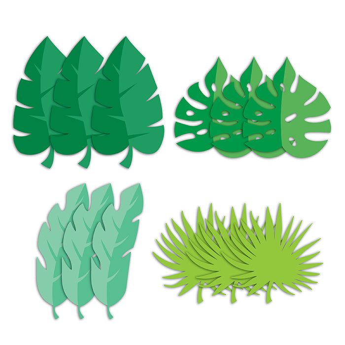 144ct Bulk Jungle Leaf Cutouts