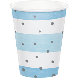 96ct Bulk Blue and Silver Celebration Cups