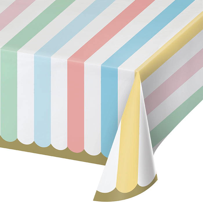 6ct Bulk Pastel Celebrations Paper Table Covers