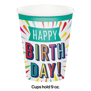 96ct Bulk Birthday Burst Cups