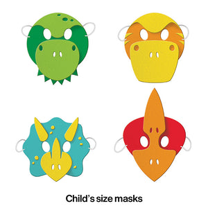 24ct Bulk Boy Dinosaur Masks