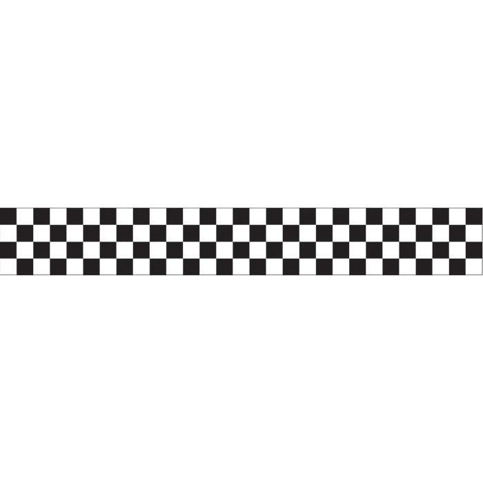 12ct Bulk Black and White Check Streamer