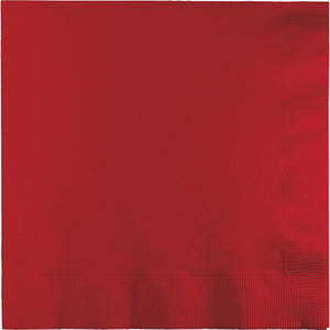 Bulk 600ct Classic Red 2 Ply Luncheon Napkins 