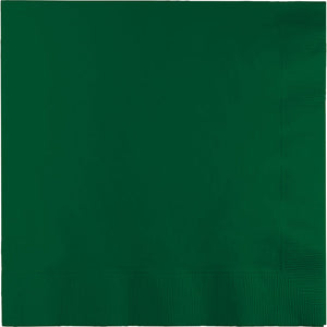 Bulk 500ct Hunter Green Luncheon Napkins 3 ply 