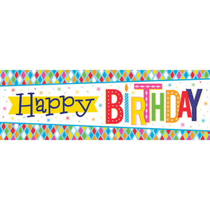 6ct Bulk Bright Birthday Giant Party Banners