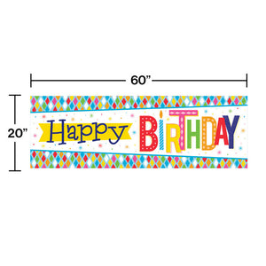 6ct Bulk Bright Birthday Giant Party Banners