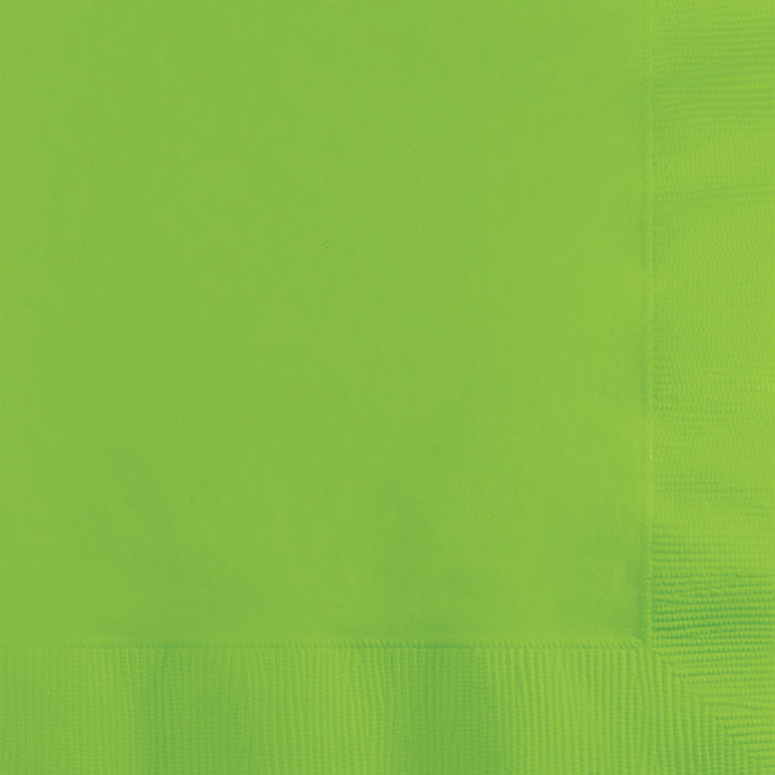 Bulk 240ct Fresh Lime Green Value Friendly Beverage Napkins 
