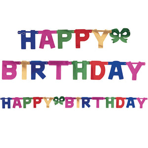 12ct Bulk Large Happy Birthday Party Banners