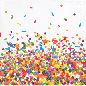 192ct Bulk Confetti Sprinkles Beverage Napkins