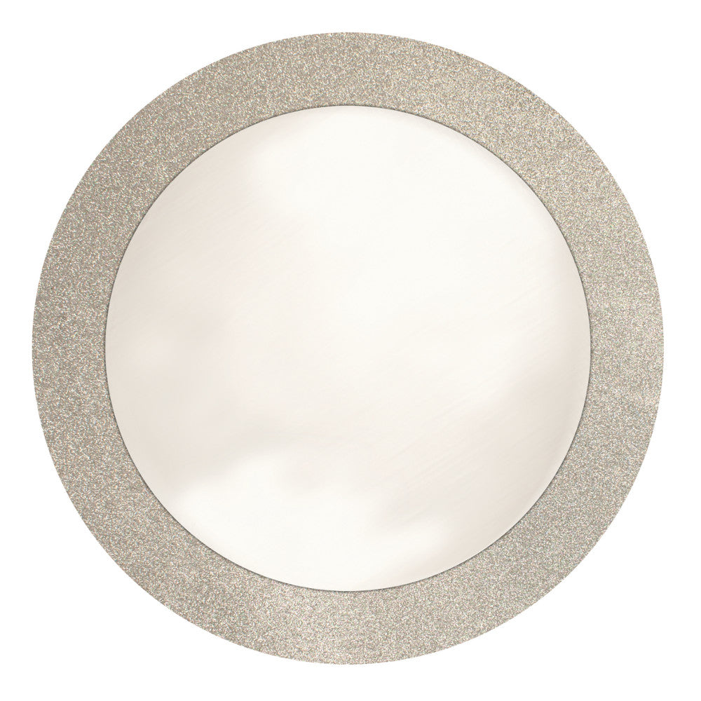 96ct Bulk Silver Glitter Placemats with Glitter Border