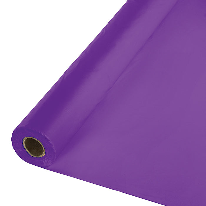 Amethyst Purple Plastic Banquet Table Roll