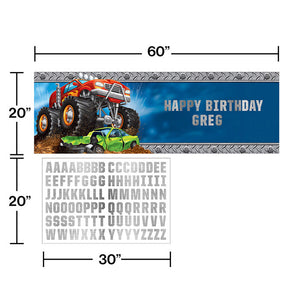 6ct Bulk Monster Truck Large Banners