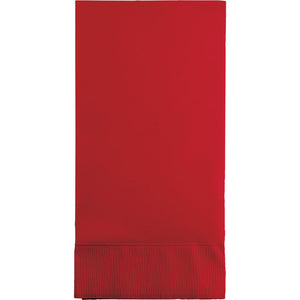 Bulk 192ct Classic Red 3 Ply Guest Towels 