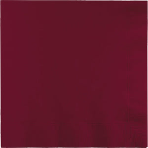 Bulk 500ct Burgundy Luncheon Napkins 3 ply 