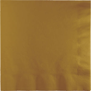 Bulk 500ct Glittering Gold Luncheon Napkins 3 ply 