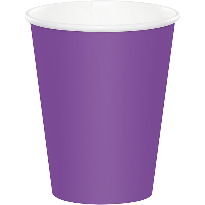 Bulk 240ct Amethyst Purple 9 oz Hot & Cold Cups 