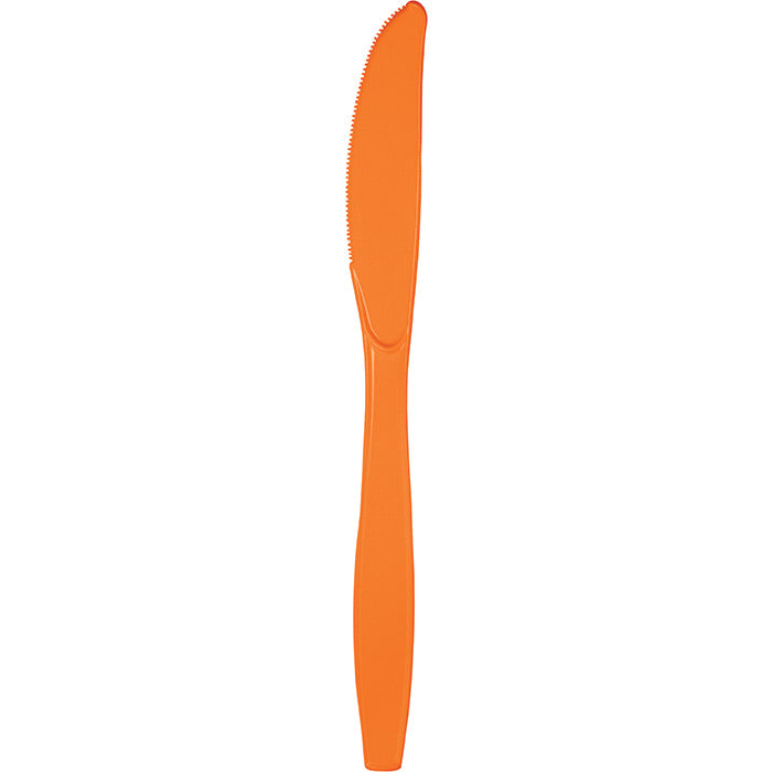 Bulk 600ct Sunkissed Orange Bulk Plastic Knives 