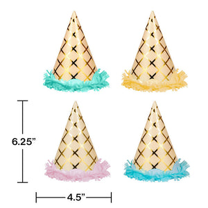 48ct Bulk Ice Cream Party Party Hats